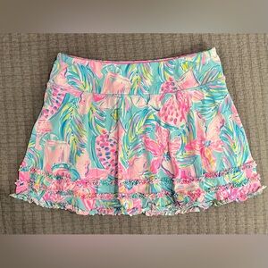 Lilly Pulitzer Luxletic Pink and Blue Skort